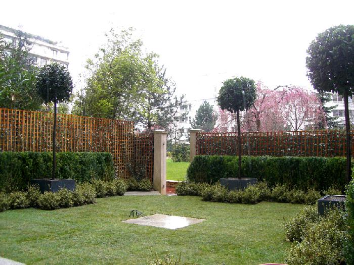 Un jardin à la française à Paris
